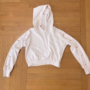 Baby pink cropped sweatshirt